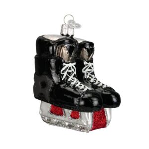 Hockey Skates Glass Ornament – Old World Christmas