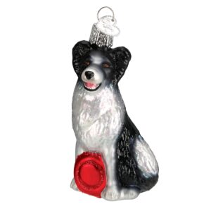 Border Collie Glass Ornament – Old World Christmas