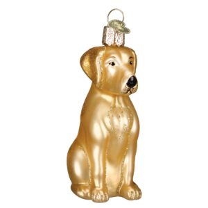 Yellow Labrador Glass Ornament – Old World Christmas