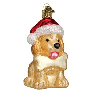 Jolly Pup Glass Ornament – Old World Christmas