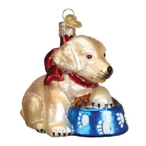 Labrador Pup Glass Ornament – Old World Christmas