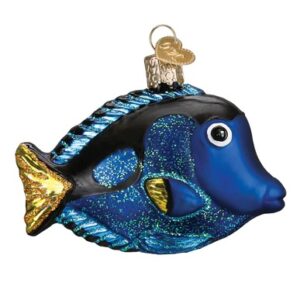 Pacific Blue Tang Glass Ornament – Old World Christmas