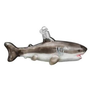 Great White Shark Glass Ornament – Old World Christmas