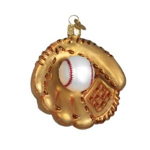 Baseball Mitt Glass Ornament – Old World Christmas