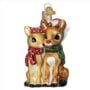Rudolph™ and Clarice™ Glass Ornament - Old World Christmas