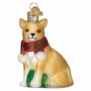 Chubby Chihuahua Glass Ornament