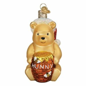 Winnie The Pooh Glass Ornament