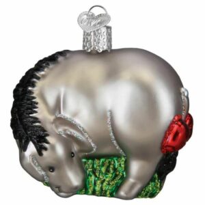 Eeyore Glass Ornament