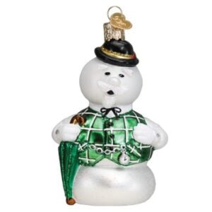 Sam The Snowman Glass Ornament - Old World Christmas