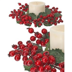 Berry Holly Candle Ring