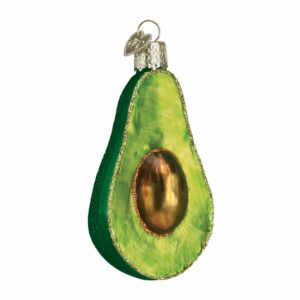 Avocado Glass Ornament