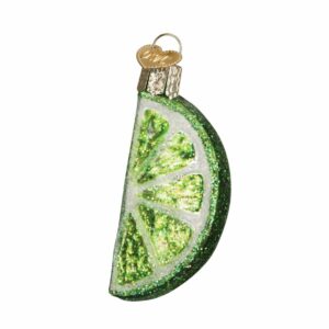 Lime Slice Glass Ornament