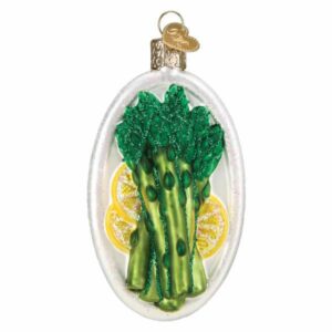 Asparagus Glass Ornament