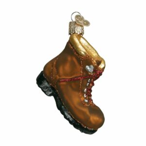 Hiking Boot Glass Ornament