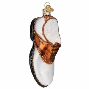 Golf Shoe Glass Ornament