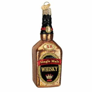 Whiskey Bottle Glass Ornament – Old World Christmas