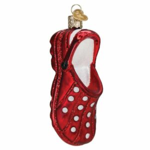 Rubber Clog Glass Ornament