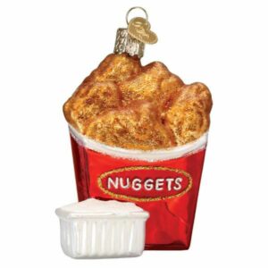 Chicken Nuggets Glass Ornament – Old World Christmas