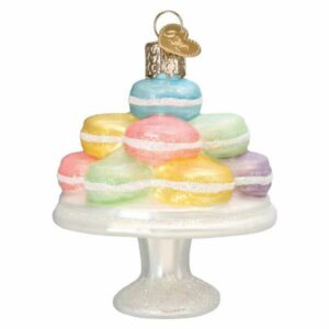 Fancy Macarons Glass Ornament