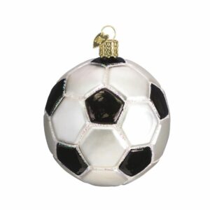 Soccer Ball Glass Ornament