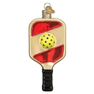 Pickleball Paddle Glass Ornament – Old World Christmas