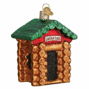 Lincoln Logs Glass Ornament