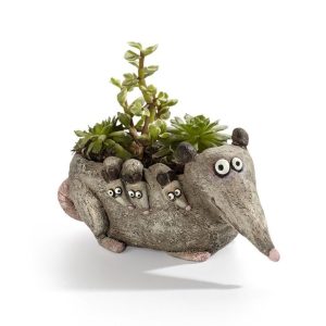 Hattie the Momma Opossum Planter – 5.25″