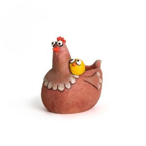 Mama Hen & Chicks Planter – 6″