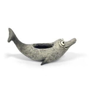 Rollie the Dolphin Planter – 7.5″
