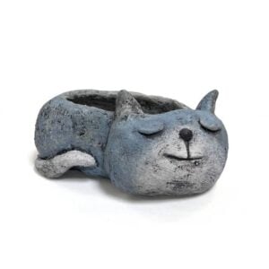 Blue the Sleepy Cat Planter – 3.5″