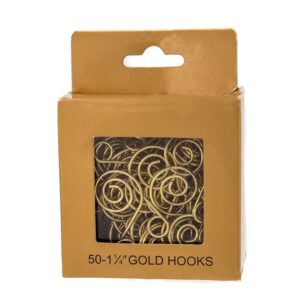 Gold Wire Ornament Hooks