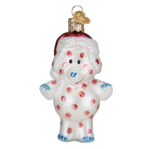 Spotted Elephant Glass Ornament