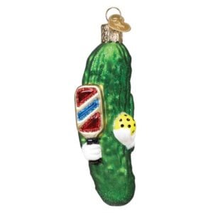 Pickleball Pickle Glass Ornament - Old World Christmas