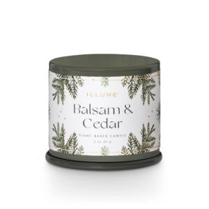 Illume Balsam & Cedar Demi Vanity Tin Candle