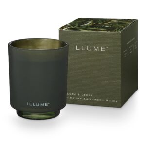 Illume Balsam & Cedar Refillable Boxed Glass Candle