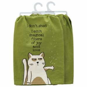 Cat Emit Magical Fibers Tea Towel