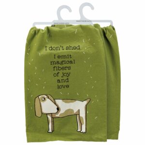 Dog Emit Magical Fibers Tea Towel