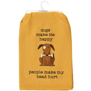 Dog Head Hurt Tea Towel