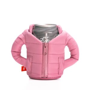 Rose Puffy Jacket Koozie