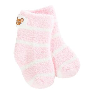 Infant Cozy Crew Socks Pink Stripes