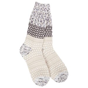 Women's Gallery Textured Crew Sock Cookie Dough