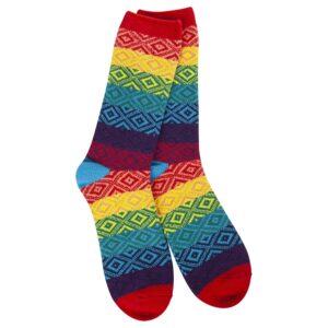 Rainbow crew socks