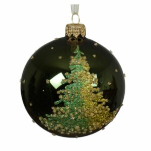 Glass Ornament Pine Green Tree