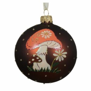 Glass Ornament Mushroom