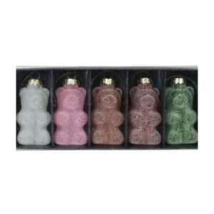 Glass Ornament Set Gummy Bears