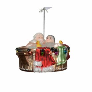 Santa's Hot Tub Ornament