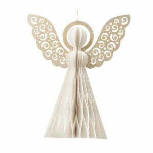 Paper Angel Ornament White