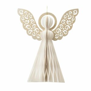 Paper Angel Ornament White