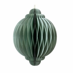 Paper Onion Ornament – Mint – 5.91″