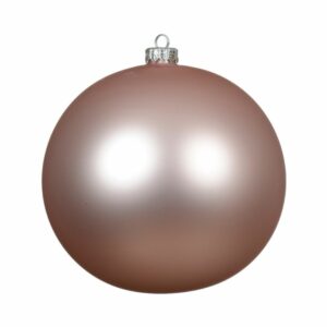 Glass Bauble – Matte Blush Pink – 5.91″